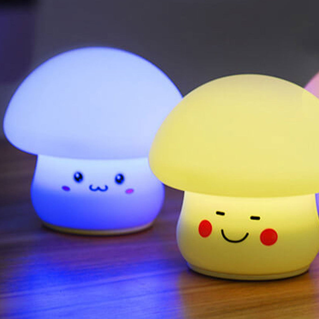 Cartoon Mushroom Silicone Night Table Lamp