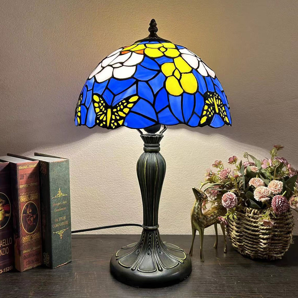 Round Dome Flower Alloy Table Lamp