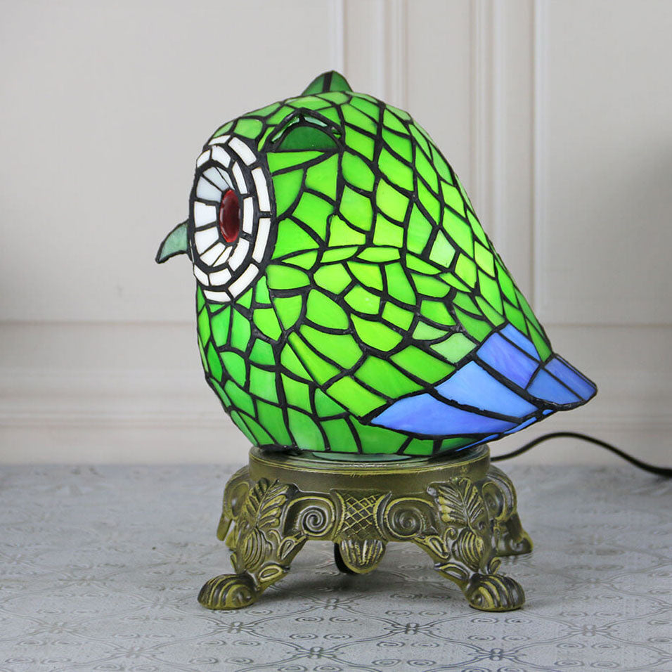Cartoon Parrot Resin Stained Table Lamp