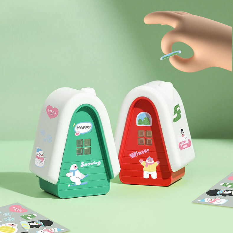 Cartoon Snow House Silicone Table Lamp