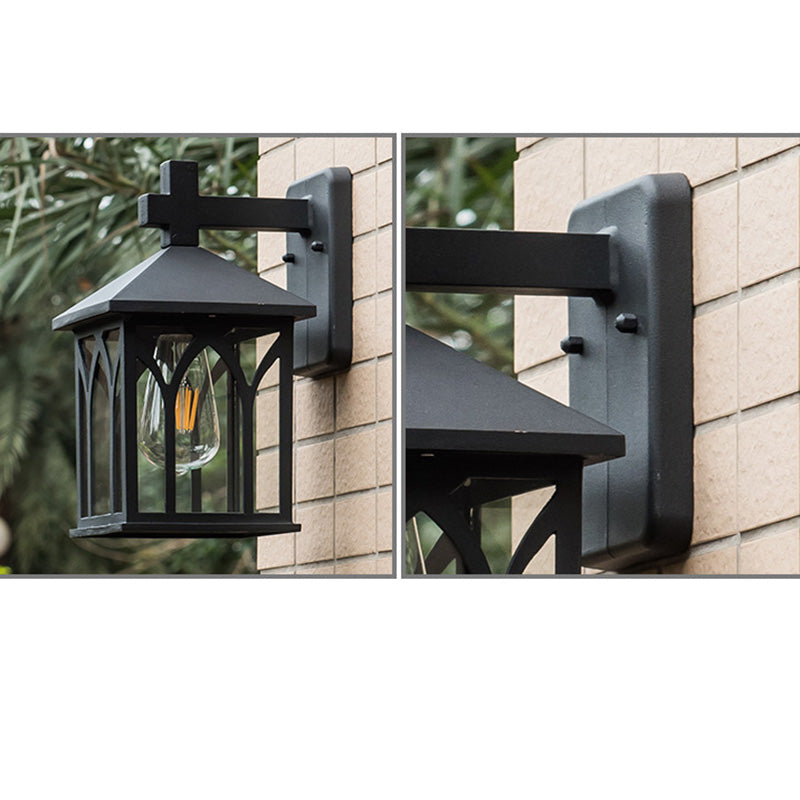 Aluminum Glass Cubic Garden Outdoor Light