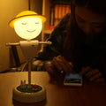 Cartoon Scarecrow Smiling Face Table Lamp