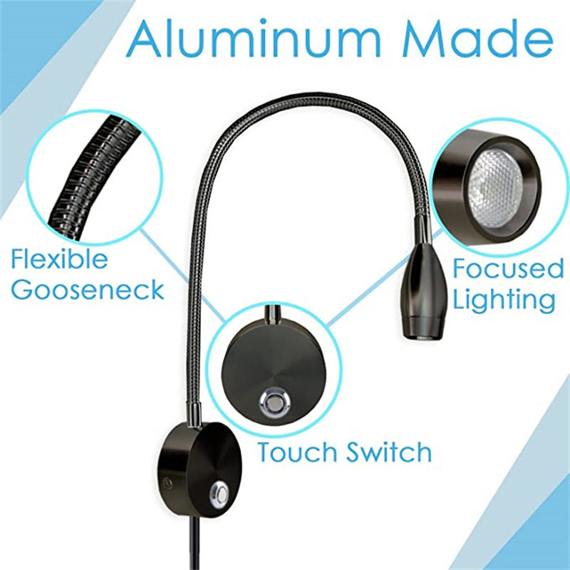 Modern Tube USB Wall Lamp