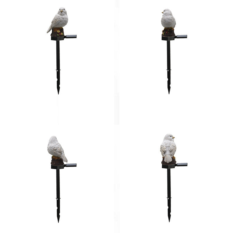 Resin Birdie Lawn Insert Outdoor Light