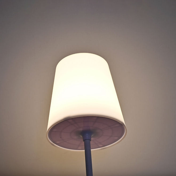 Pure White Mushroom Remote Table Lamp