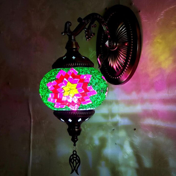 Exotic Cracked Glass Wall Lamp