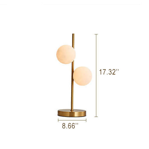 3D Printed Moon Ball 2-Light Table Lamp