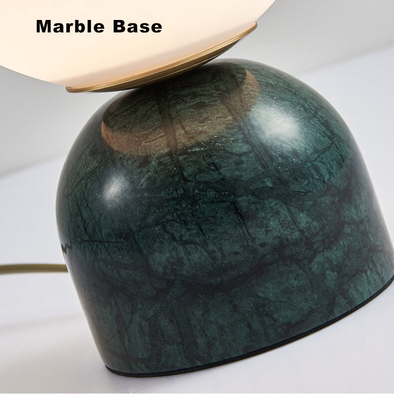 Glass Ball Marble Color Table Lamp