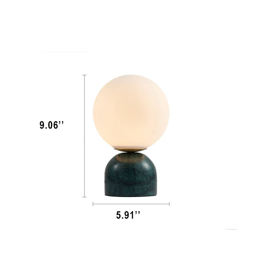 Glass Ball Marble Color Table Lamp