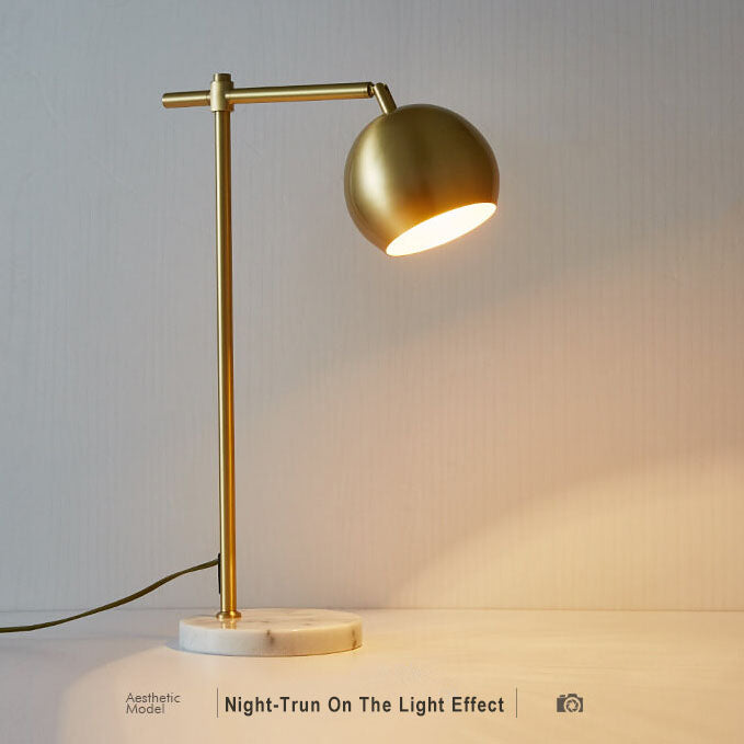 All-copper Marble Table Lamp
