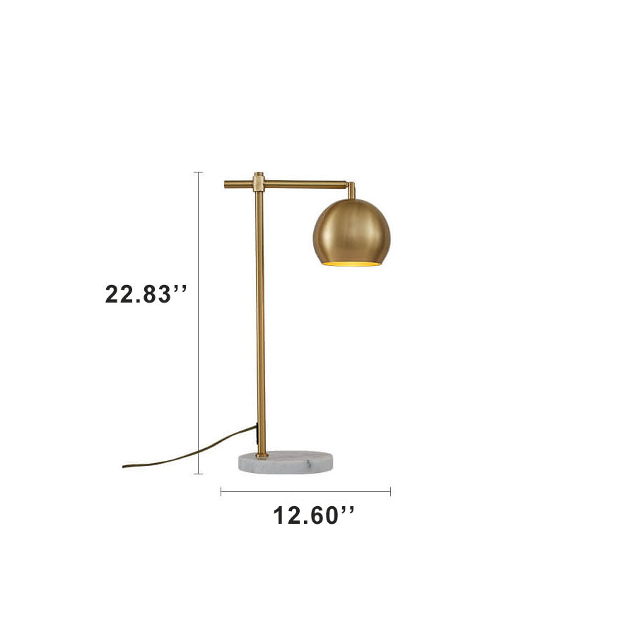 All-copper Marble Table Lamp