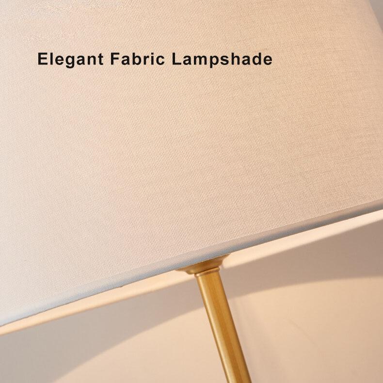 Fabric Crystal Ball Table Lamp