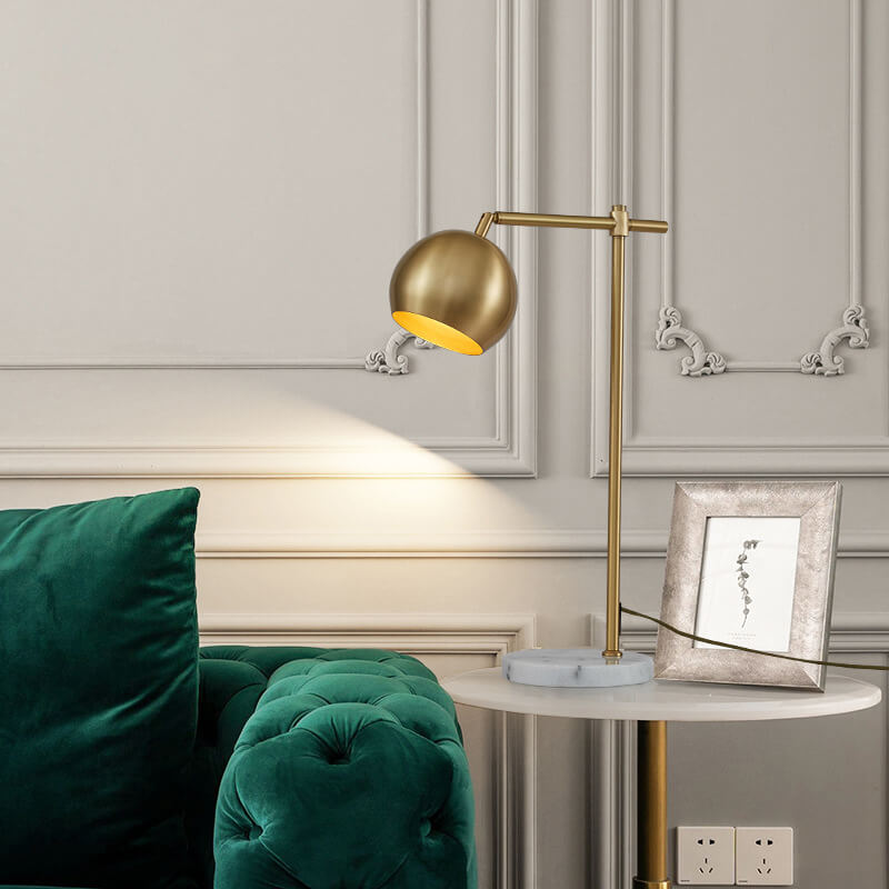 All-copper Marble Table Lamp