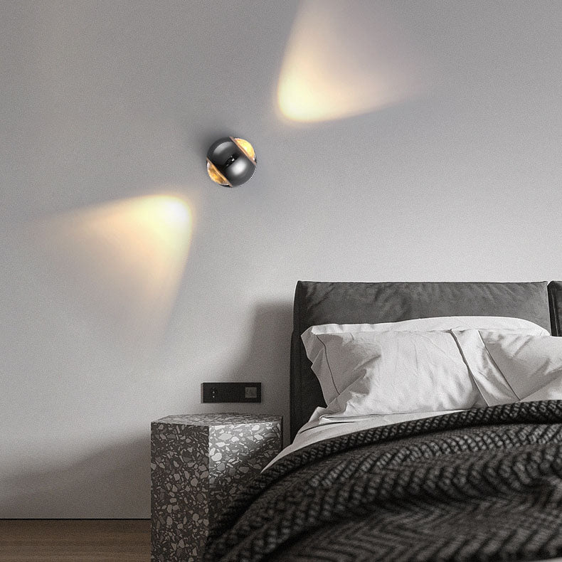 Aluminum Semicircle Up Down Wall Lamp