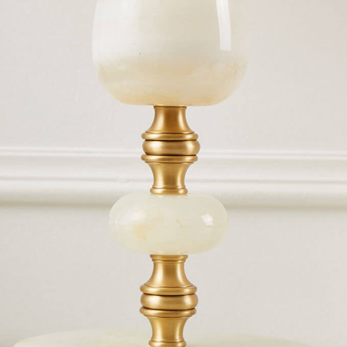 Fabric Fringed Horn Table Lamp