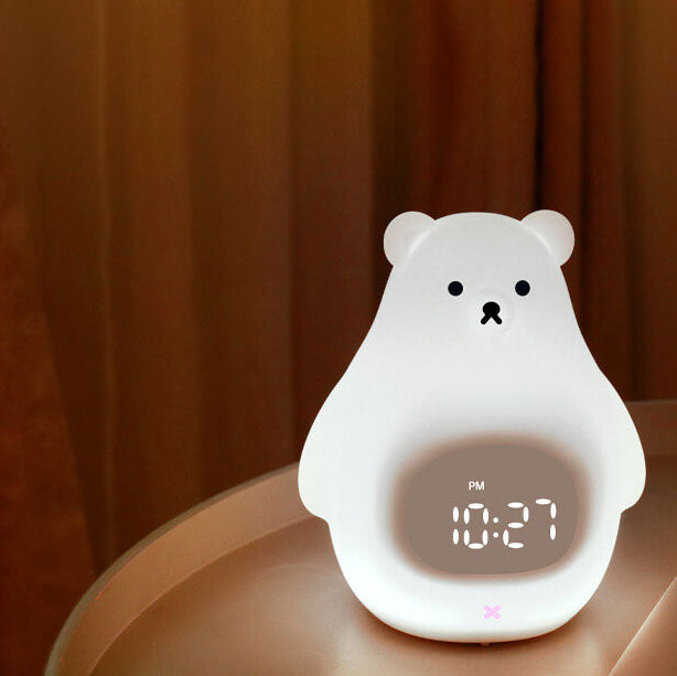 Polar Bear Silicone Alarm Night Light