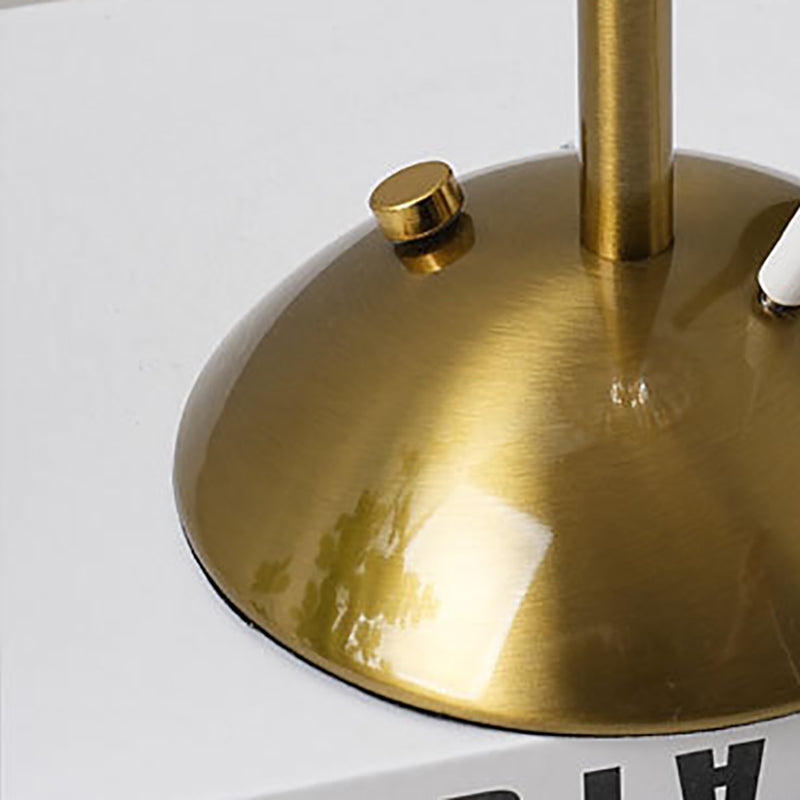 Rechargeable Iron Fabric Conic Table Lamp