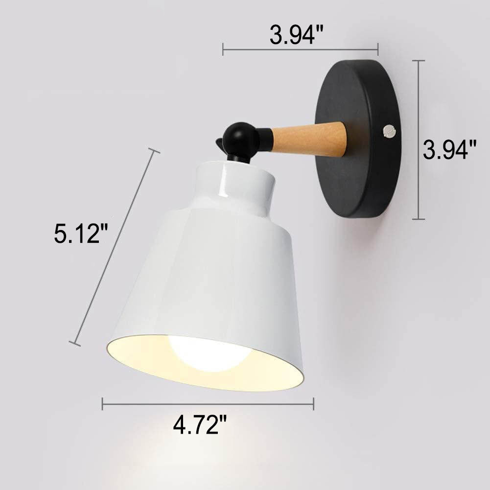 Macaron Color Solid Wood Wall Lamp