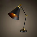 Iron Glass Conic Bell Table Lamp