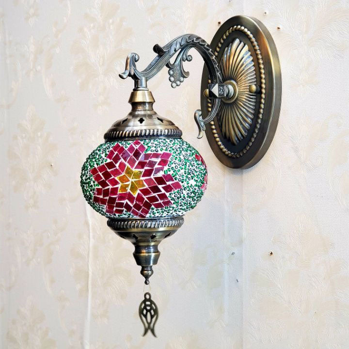 Exotic Cracked Glass Wall Lamp