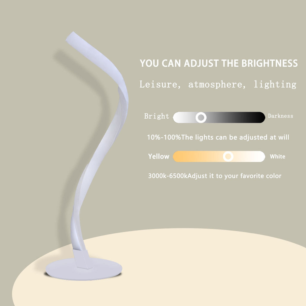 Aluminum Spiral Strip Home Table Lamp