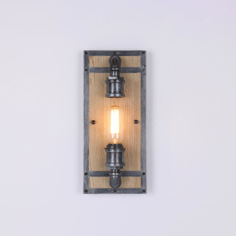 Wood Cage Wall Lamp