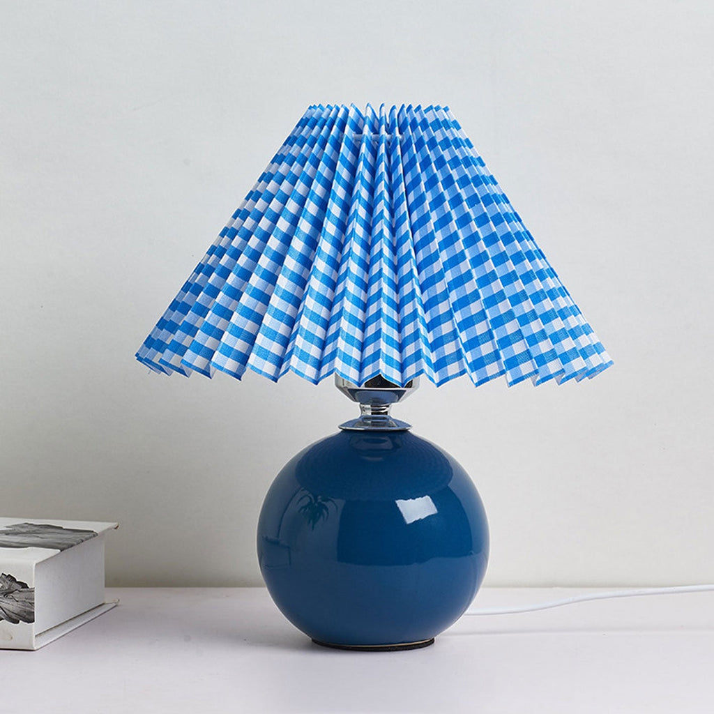 Ceramic Pleated Table Lamp