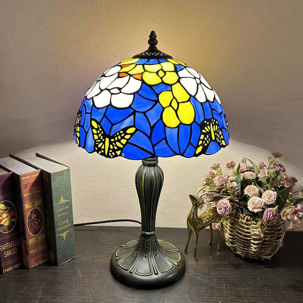 Round Dome Flower Alloy Table Lamp