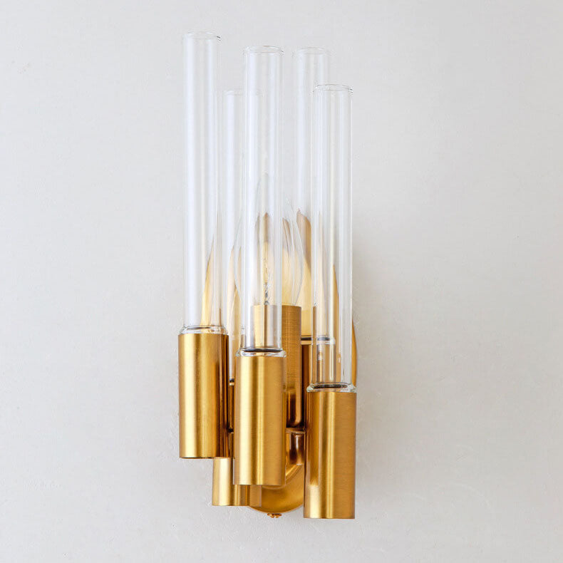 Wrought Iron Long Tube Wall Lamp