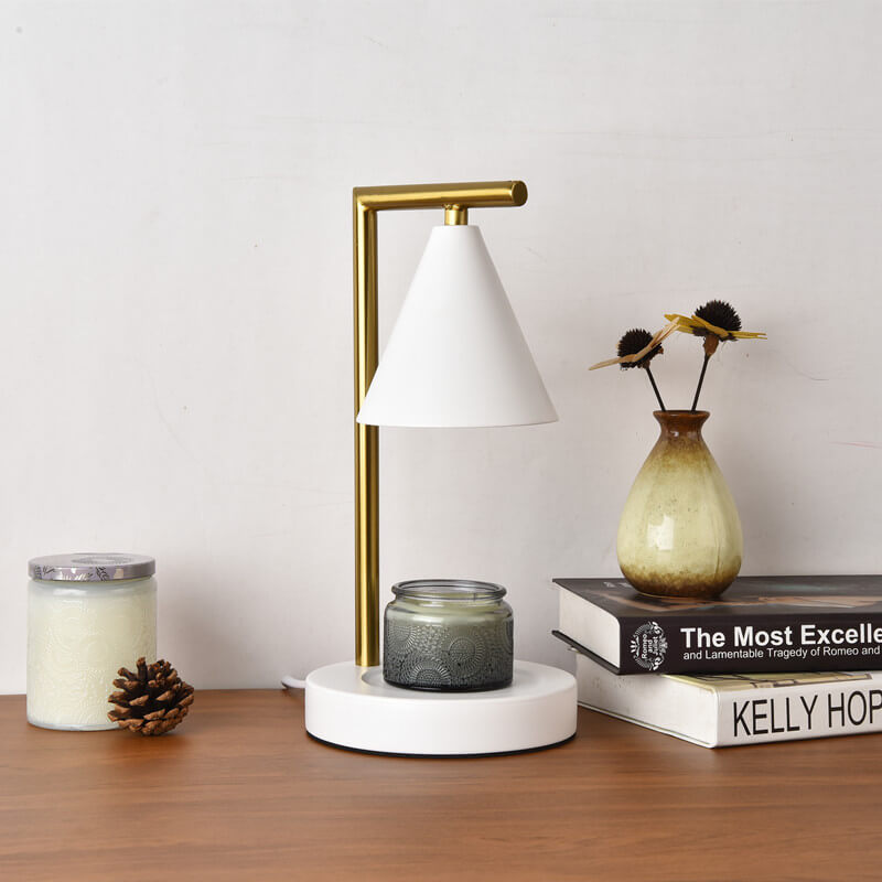 Cone Right Angle Arm Table Lamp