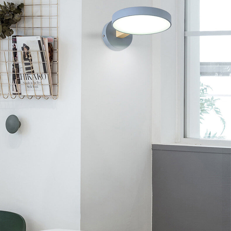 Round Macaron Color Wall Lamp