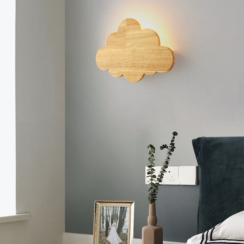 Cloud Wood Wall Lamp