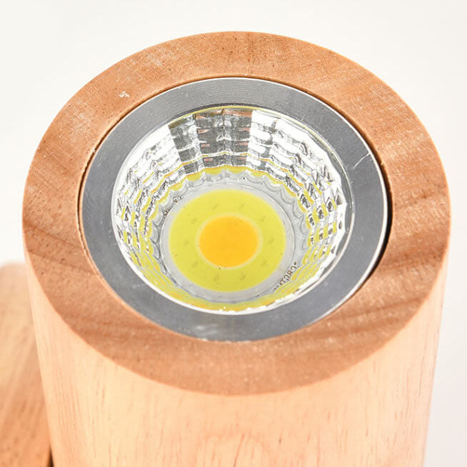 Warm Solid Wood Strip Wall Lamp
