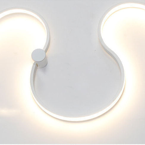 Long Aluminum Snake Shaped Wall Lamp