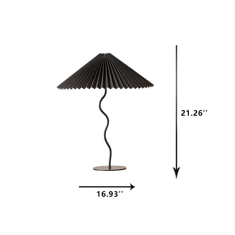 Fabric Pleated Table Lamp