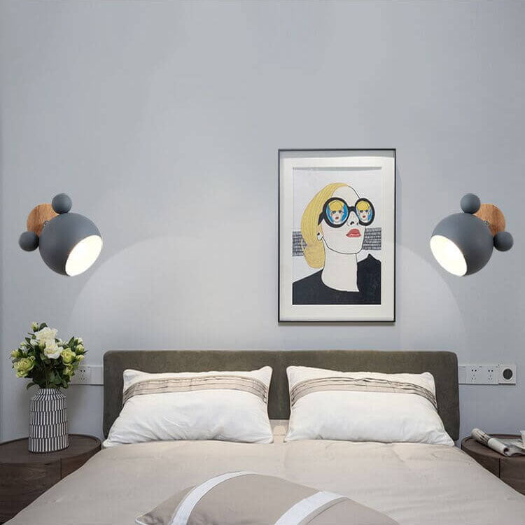 Macaron Cartoon Bear Shape Wall Lamp