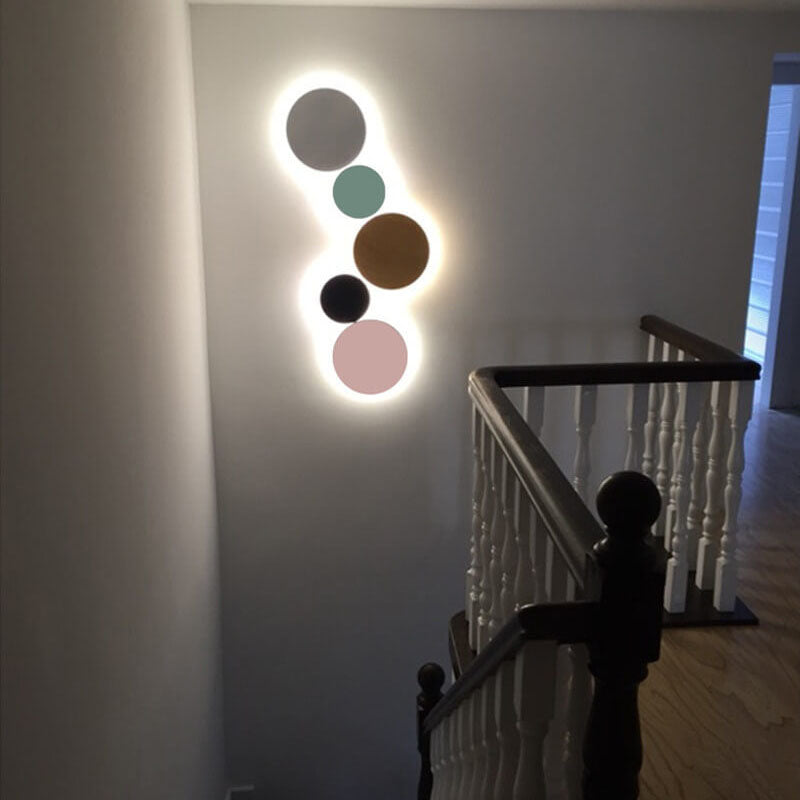 Colorful Round Iron Wall Lamp