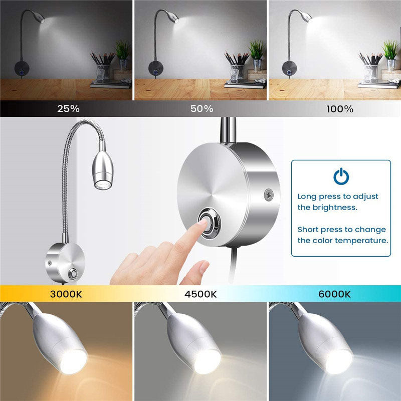 Modern Tube USB Wall Lamp