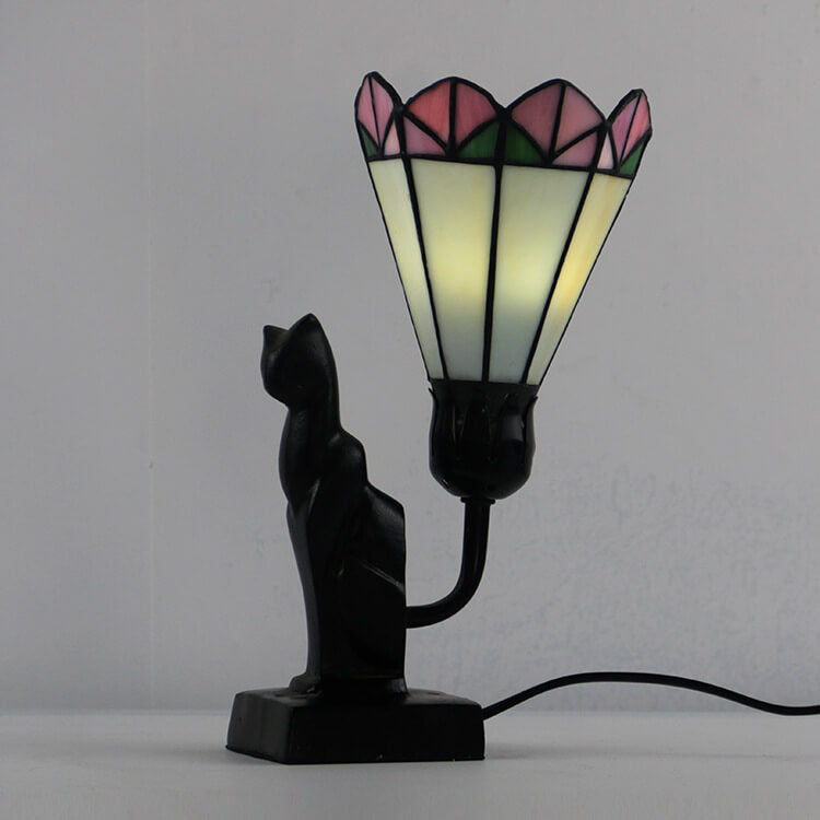 Glass Flared Eye Protection Table Lamp