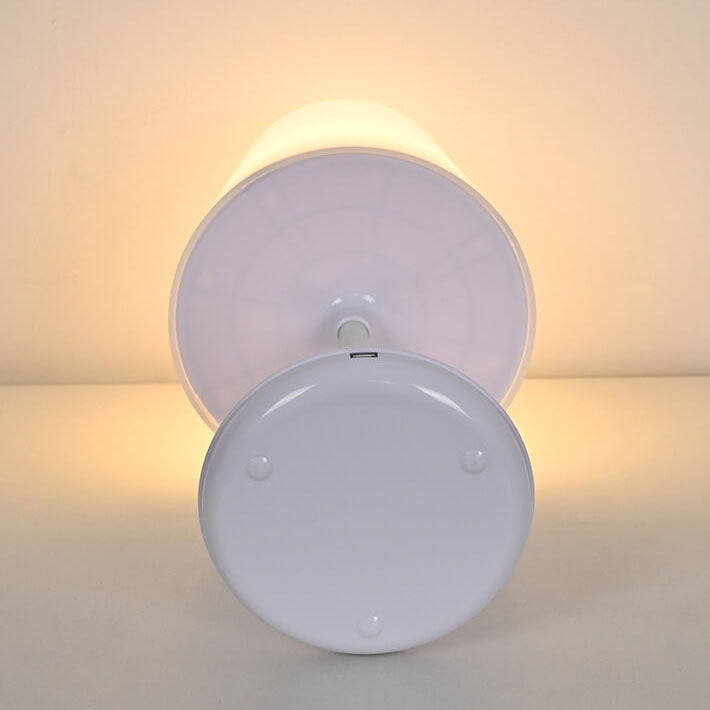 Pure White Mushroom Remote Table Lamp