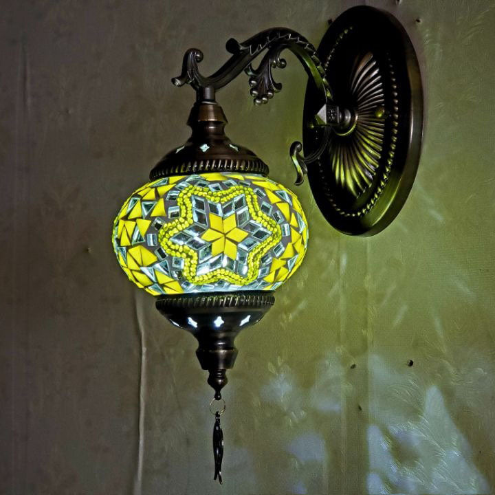 Exotic Cracked Glass Wall Lamp
