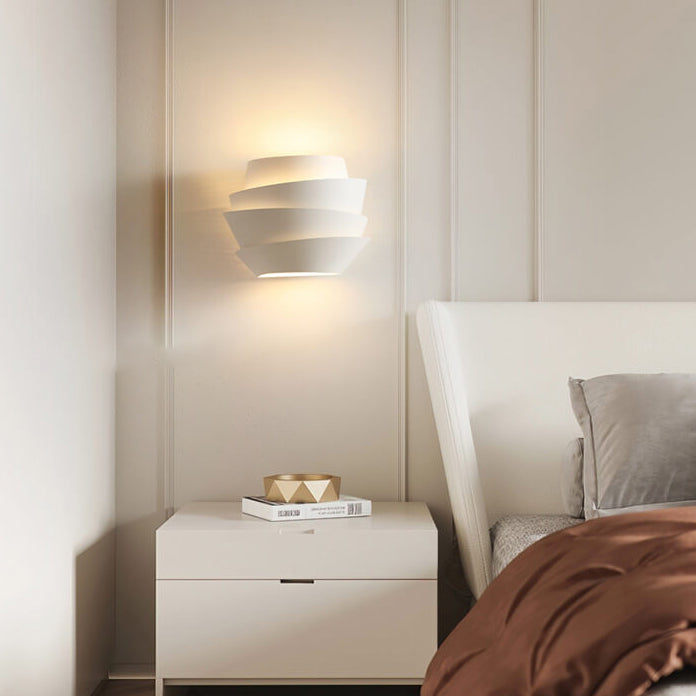 Layers Half Cylinder Iron 2-Light Wall Lamp