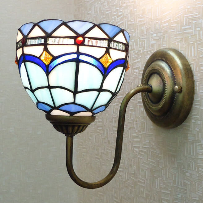 Resin Glass Flower Shape Wall Lamp