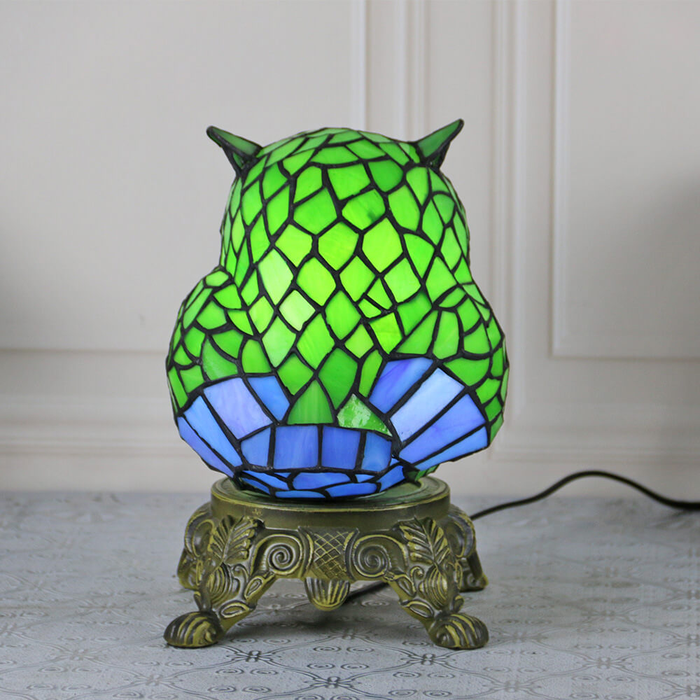 Cartoon Parrot Resin Stained Table Lamp