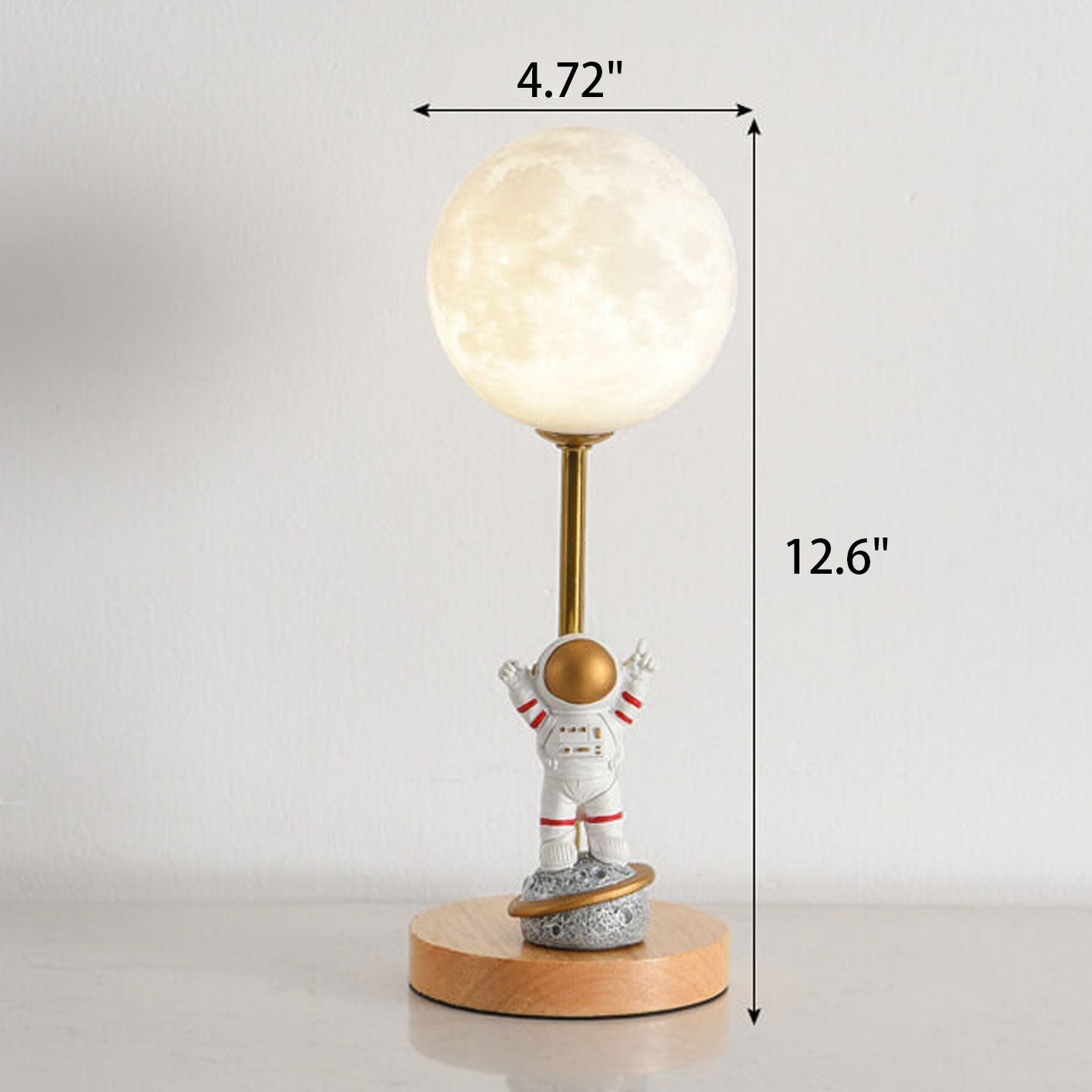 3D Printed Moon Decorative Table Lamp