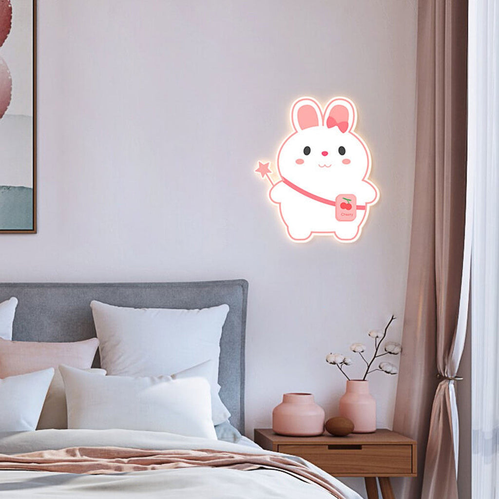 Cartoon Rabbit Unicorn Kids Wall Lamp
