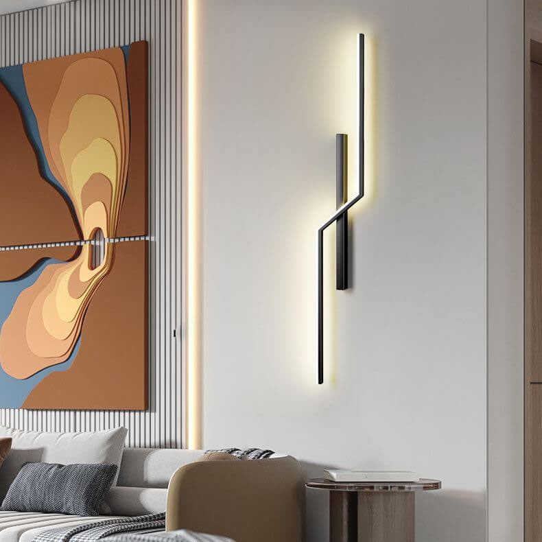 Geometry Lines Aluminum Iron Wall Lamp