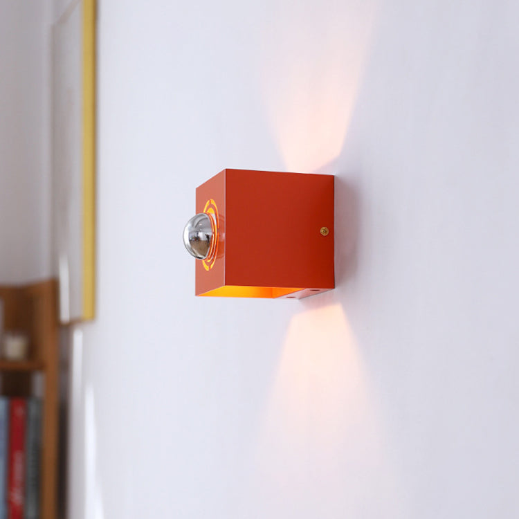 Square Iron Living Room Wall Lamp