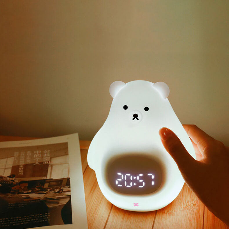 Polar Bear Silicone Alarm Night Light