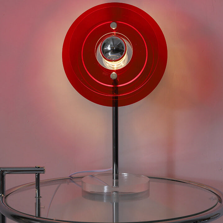 Acrylic Space Saucer Design Table Lamp